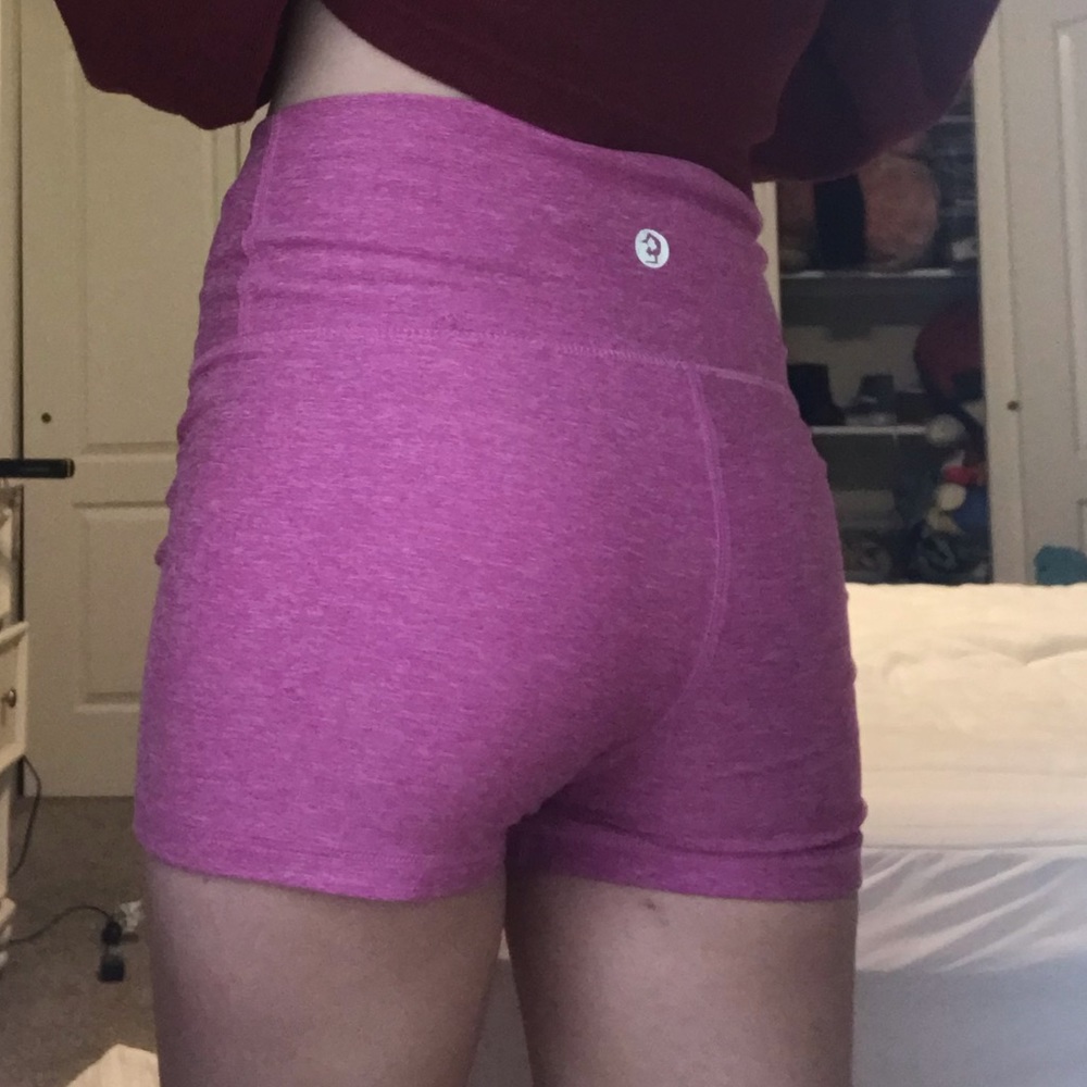 Pink Workout Shorts / Spandex